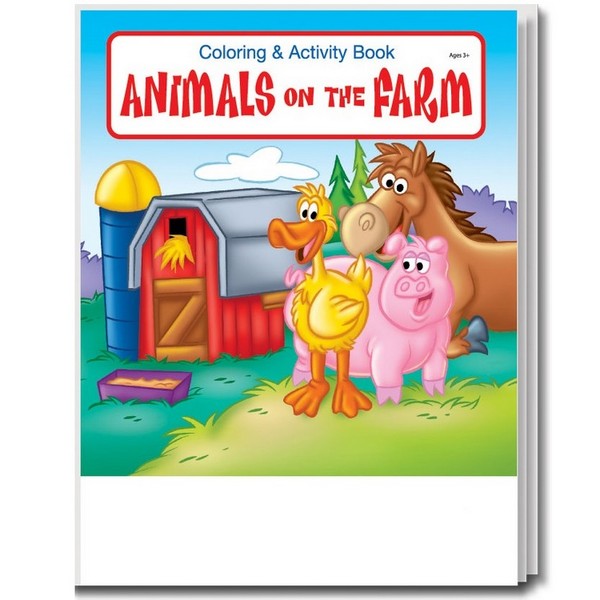 CS0570B Animals on the Farm Coloring and Activity BOOK Blank No Imprin